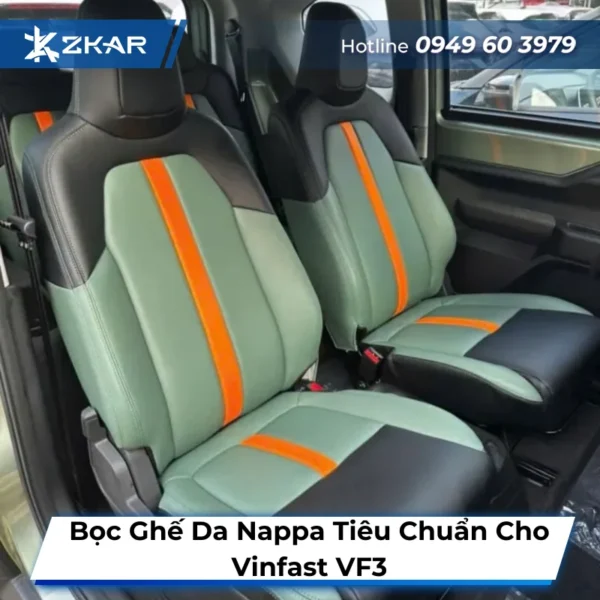 Bọc Ghế Da Nappa Tiêu Chuẩn Cho Vinfast VF3