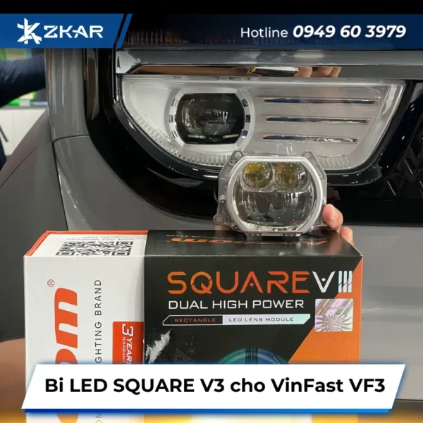 Bi LED SQUARE V3 Cho VinFast VF3