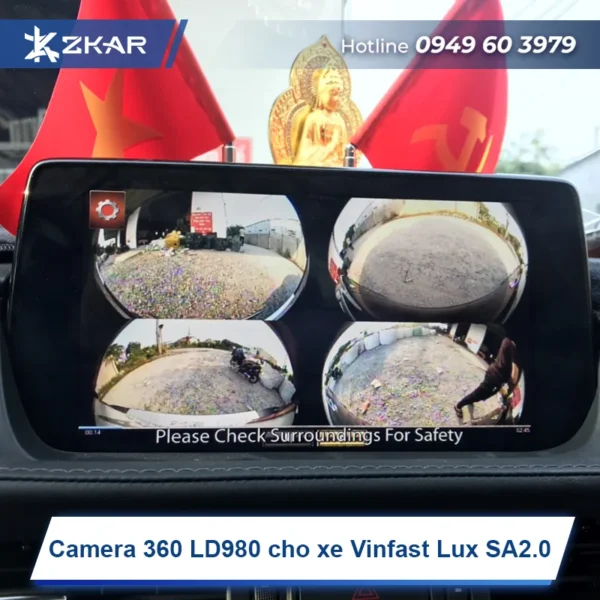 Gắn camera 360 LD980 chính hãng tại TPHCM
