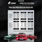 Dán Phim Cách Nhiệt Zivent Gói Tiêu Chuẩn Cho VinFast VF9 Dán Phim Cách Nhiệt Zivent Gói Tiêu Chuẩn Cho VinFast VF9