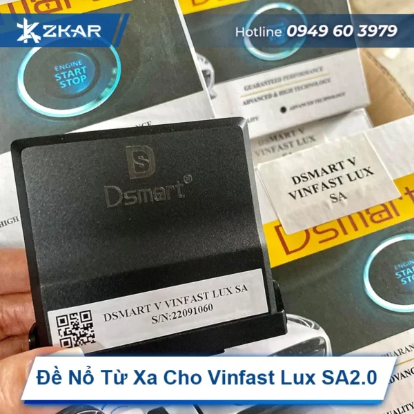 Lắp đề nổ từ xa uy tín cho Vinfast Lux SA2.0