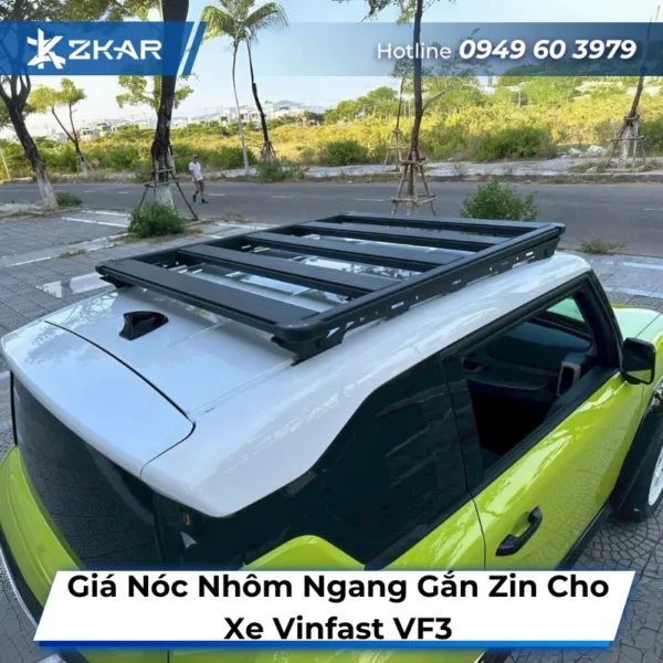 Giá nóc nhôm ngang gắn zin cho xe Vinfast VF3