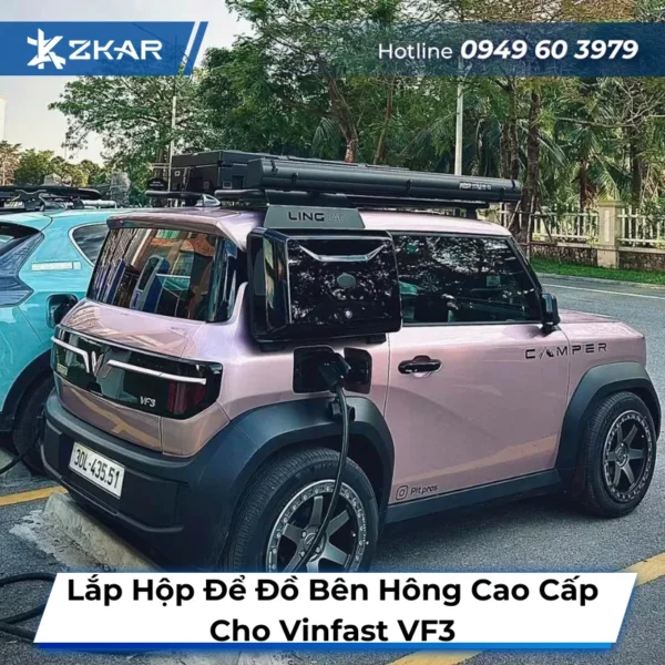 Lắp hộp để đồ bên hông cao cấp cho Vinfast VF3