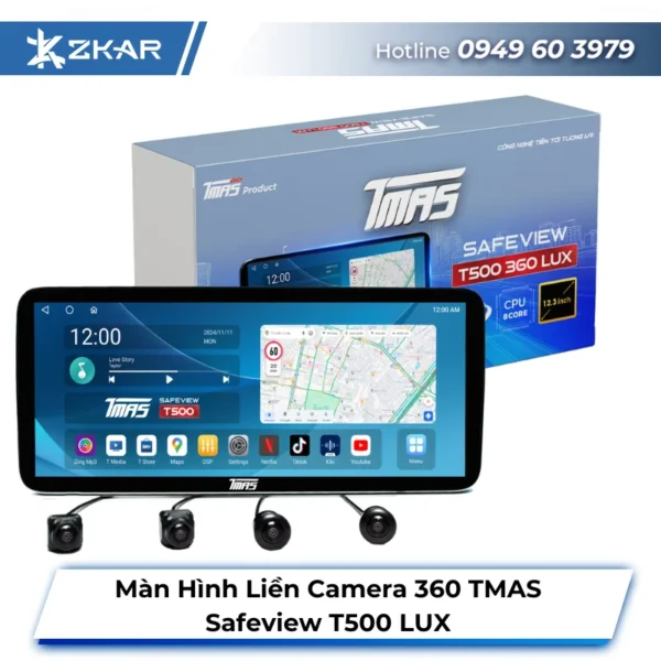 Màn Hình Android Safeview Liền Cam 360 T500 Lux