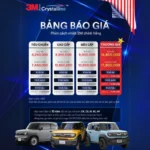 Gói Dán Phim Cách Nhiệt 3M Hạng Thương Gia Cho Vinfast VF3 Gói Dán Phim Cách Nhiệt 3M Hạng Thương Gia Cho Vinfast VF3