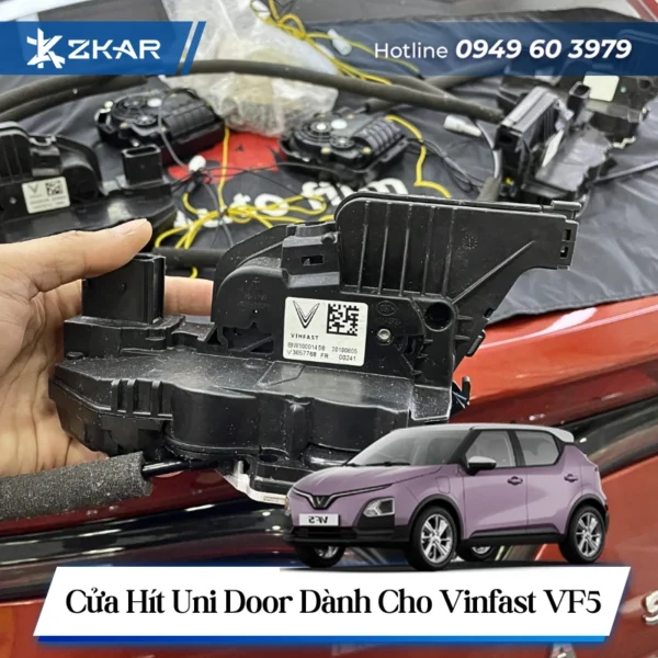 Độ cửa hít Uni-Door cho VinFast VF5 – Giải pháp đóng mở êm ái