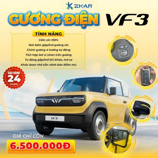 Gương Gập Điện Cho VinFast VF3 Tại TPHCM