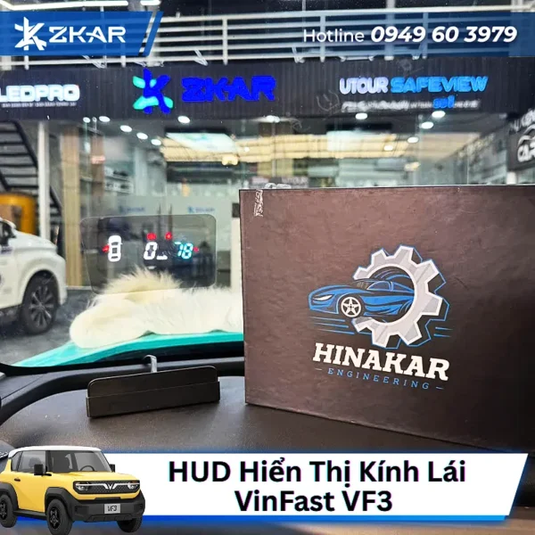 Gắn HUD Hiển Thị Kính Lái VF3 Tại TPHCM