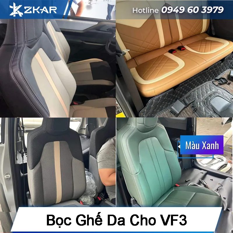 Bộc Ghế Da Cho VinFast VF3