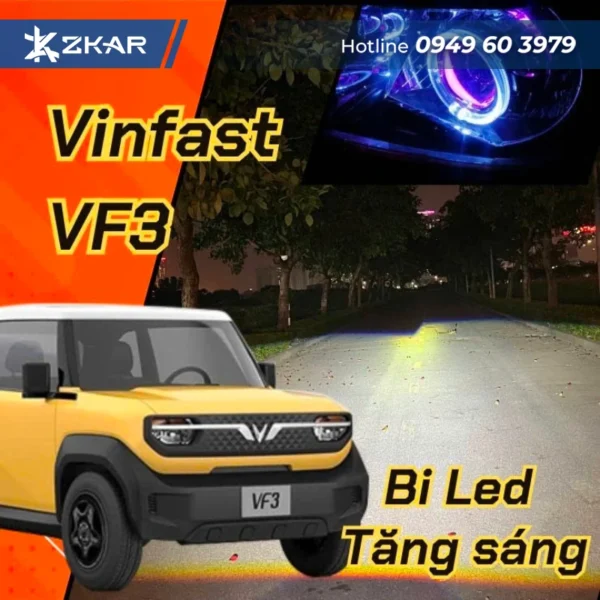 Độ Đèn Cho Vinfast VF3 Tại TPHCM