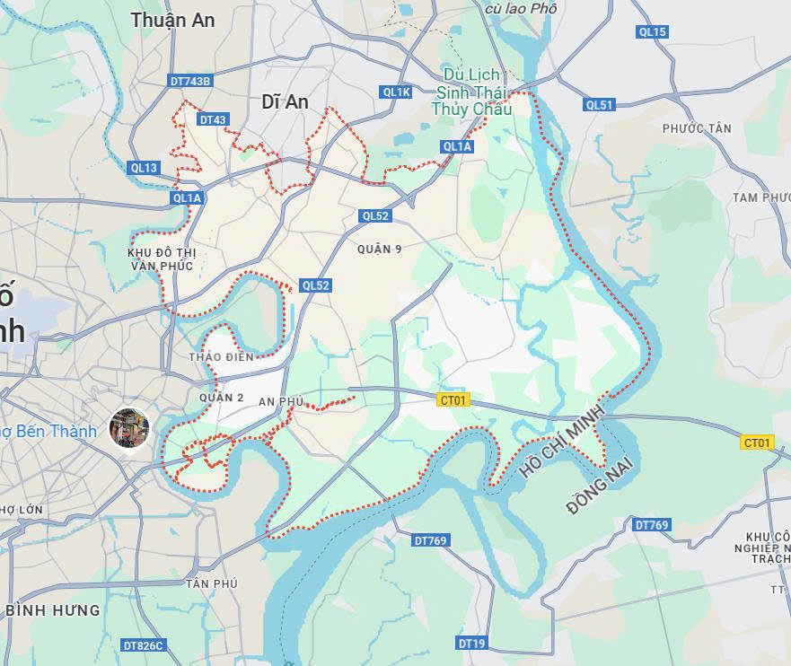 Vị Trí Thủ Đức Trên Google Maps