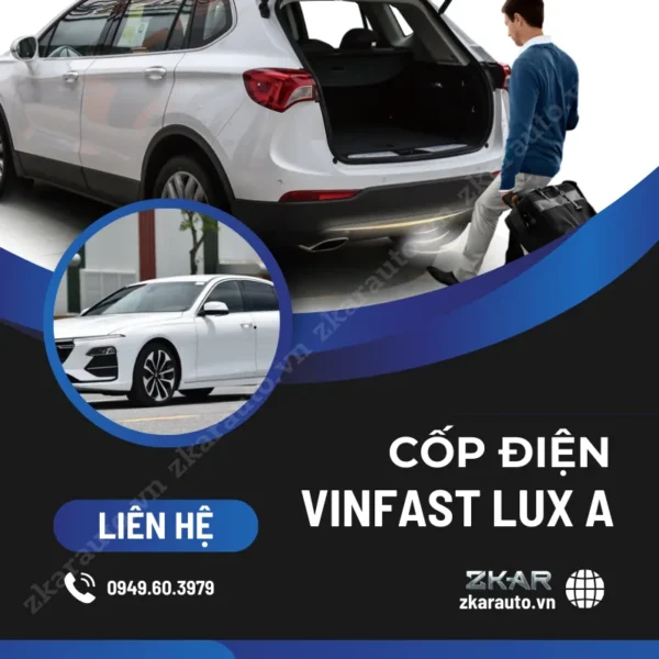 Gắn Cốp Điện Cho Xe Vinfast Lux A2.0 Tại TPHCM