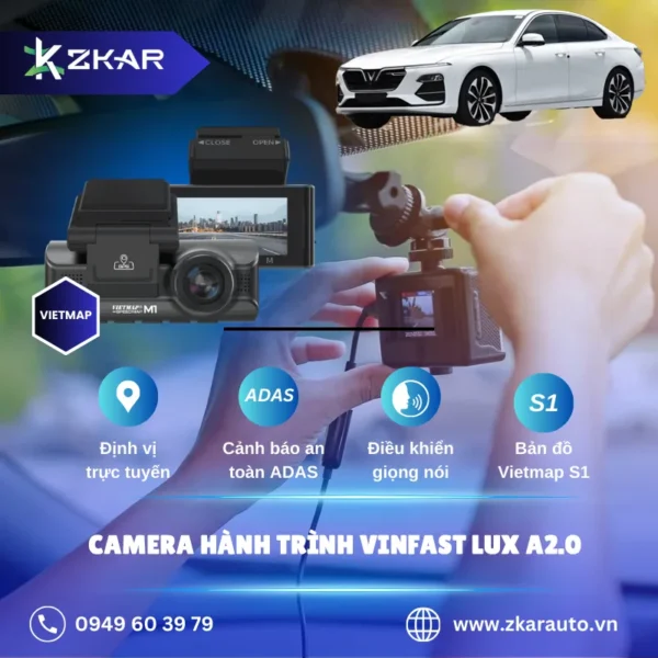 Gắn Camera Hành Trình Cho Xe VinFast Lux A2.0 Tại TPHCM