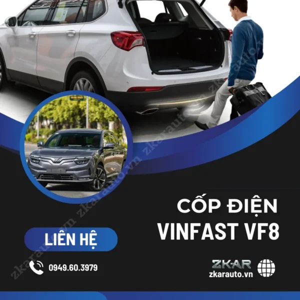 Gắn Cốp Điện Cho Xe Vinfast VF8 Tại TPHCM