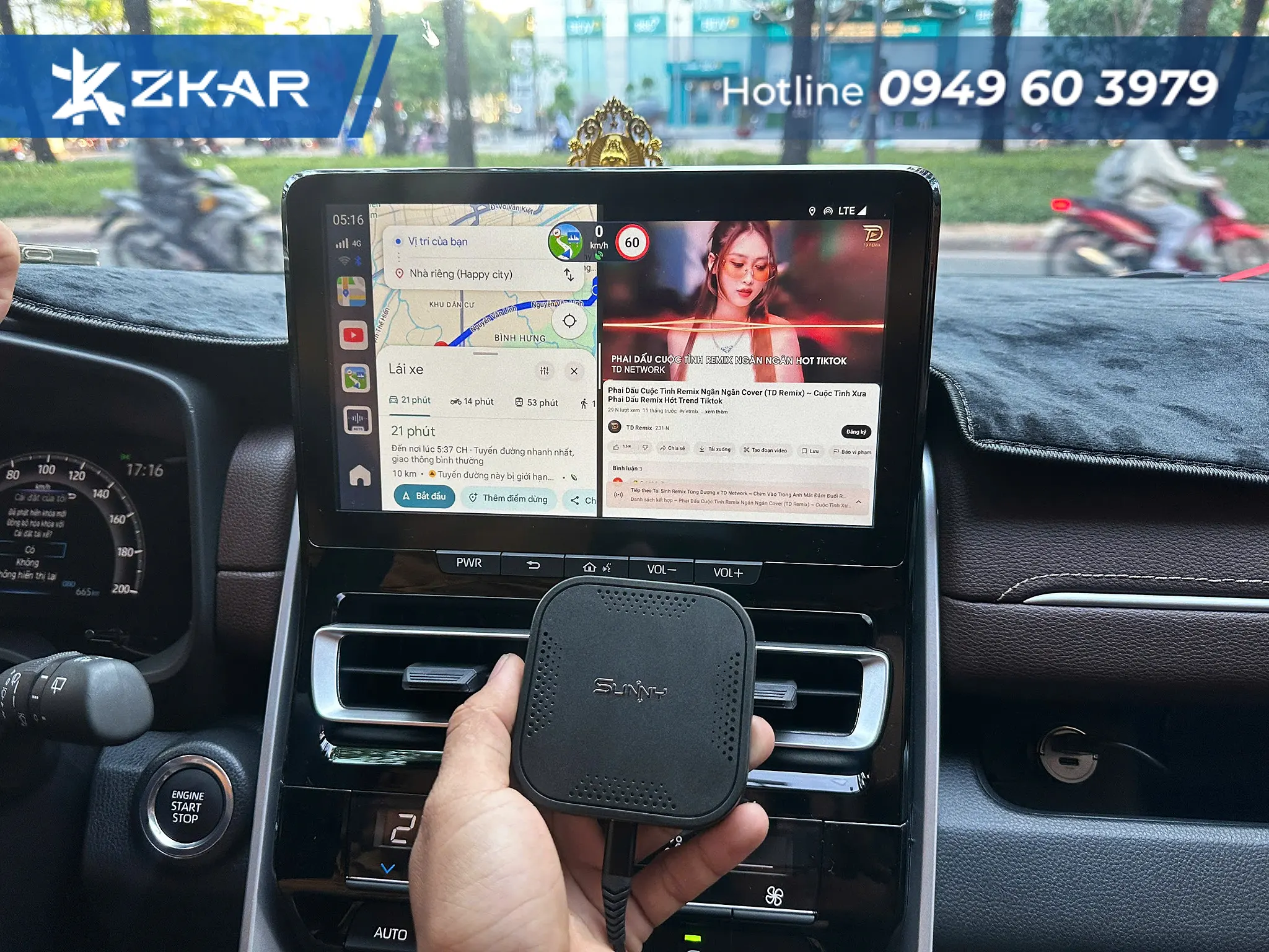 Địa Chỉ Độ Android Box Uy Tín Cho Chủ Xe Minio Green