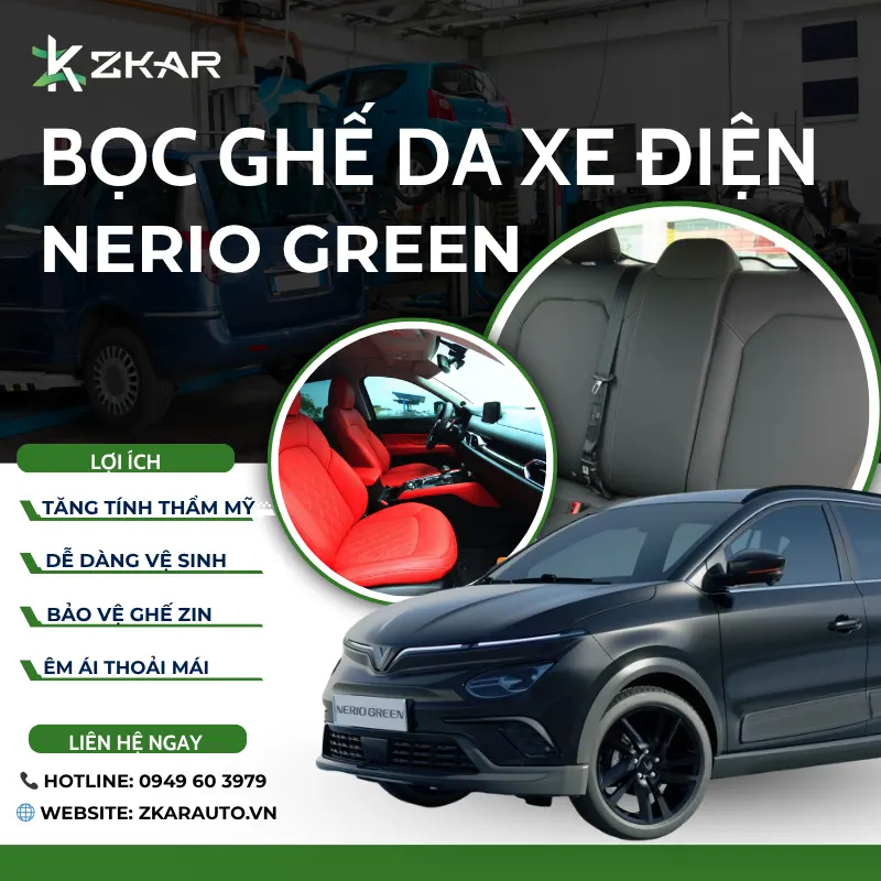 Bọc Ghế Da Xe VinFast Nerio Green