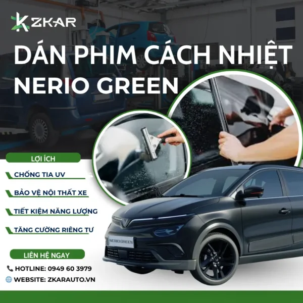 Dán Phim Cách Nhiệt Xe VinFast Nerio Green