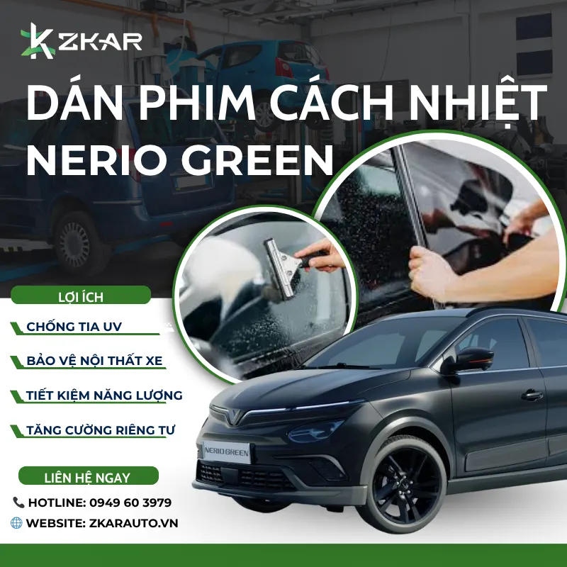Dán Phim Cách Nhiệt Xe VinFast Nerio Green