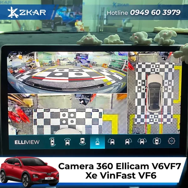 Camera 360 ellicam v6vf7 cho xe vinfast vf6