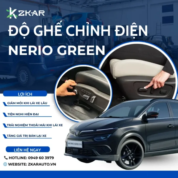 Lắp Ghế Chỉnh Điện Xe Vinfast Nerio Green