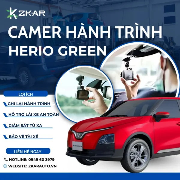 Gắn Camera Hành Trình Cho Xe Vinfast Herio Green