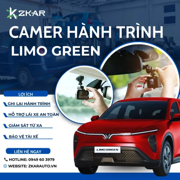 Gắn Camera Hành Trình Cho Xe Vinfast Limo Green