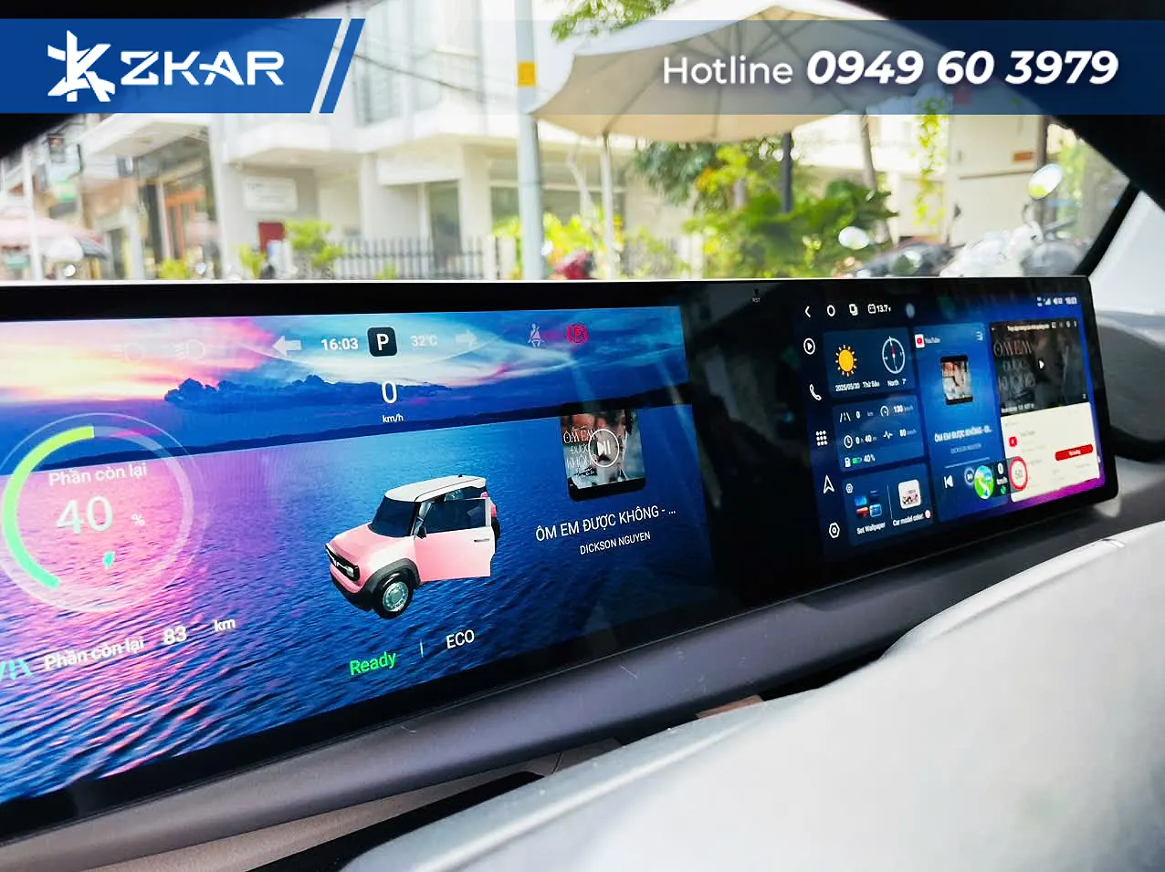 Lợi ích khi độ màn hình đôi duomax cho xe limo green