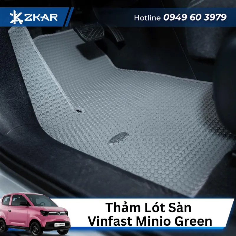 Thảm lót sàn kata cho vinfast minio green