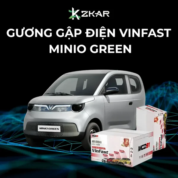 Độ Gương Gập Điện Vinfast Minio Green