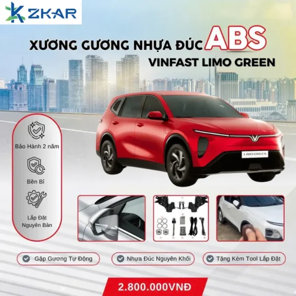 Gương Gập Điện Xe VinFast Limo Green - Nhựa Đúc ABS