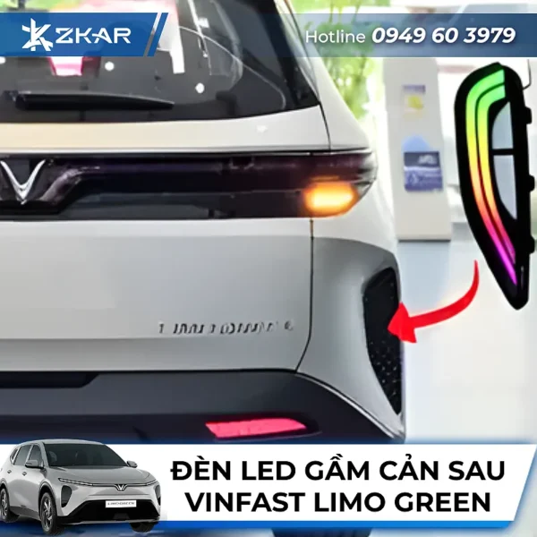 Đèn Led Gầm Cản Sau Xe Vinfast Limo Green
