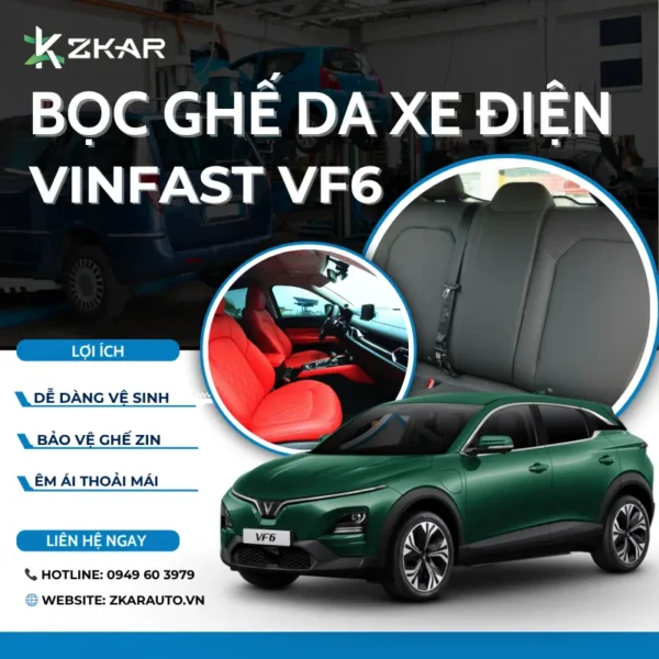 Bọc Ghế Da Cho Xe VinFast VF6