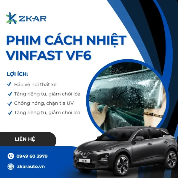 Dán Phim Cách Nhiệt Xe Vinfast VF6