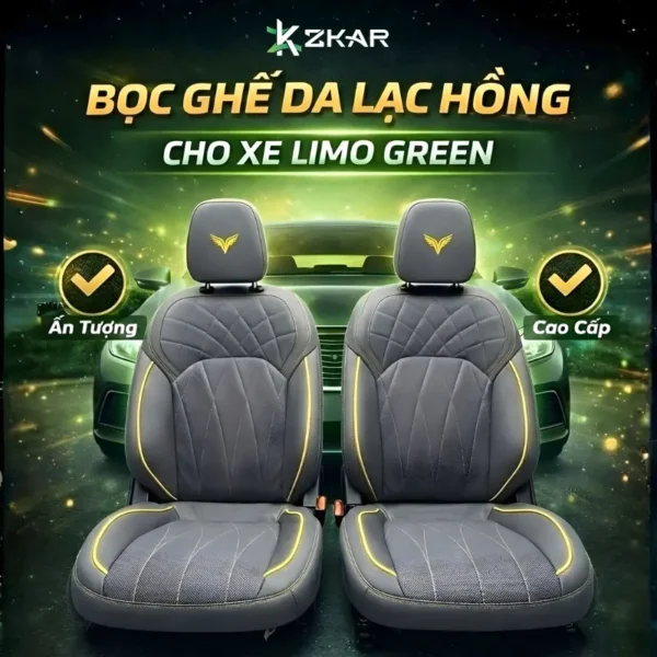 Bọc Ghế Da Lạc Hồng Xe VinFast Limo Green