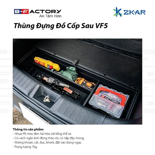 Thùng Đựng Đồ Cốp Sau Xe Điện VinFast VF5